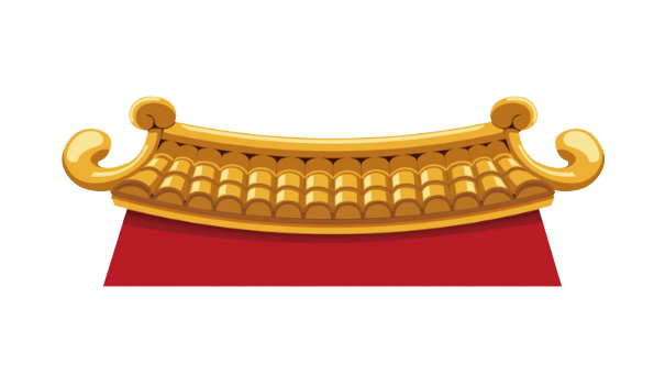 房檐png素材pngpsd2000*2000复古红色pngpsd2000*2000新年羊装饰png