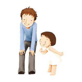 卡通父子