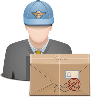 字快递图标快递发货快递icon卡通快递员黑色笔触发货图片发货快递发货