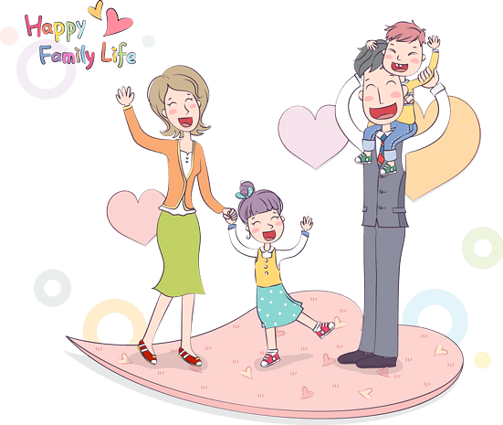 四口手绘pngpsd2000*20002019年时尚复古插画pngpsd2000*2000卡通小鸟