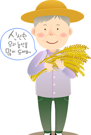 农民伯伯手拿麦穗