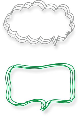 卡通线条对话框