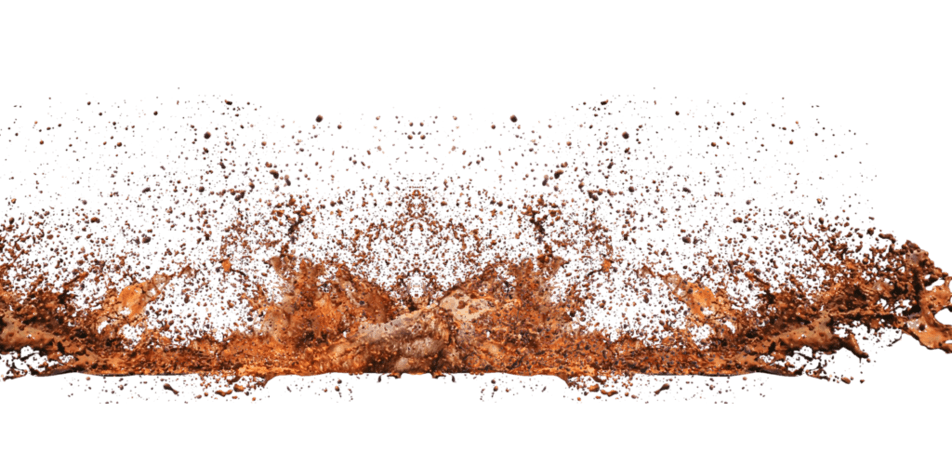 泥土飞溅喷溅特效