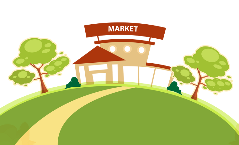 *2000扁平多彩卡通风格超市商场杂货店购物篮超市超市卡通卡通超市