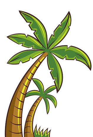 椰子树插画图片大全