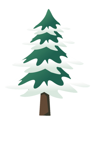 圣诞树 雪图片大全