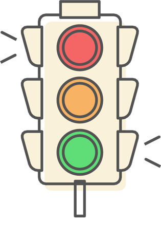 卡通红绿灯图片大全