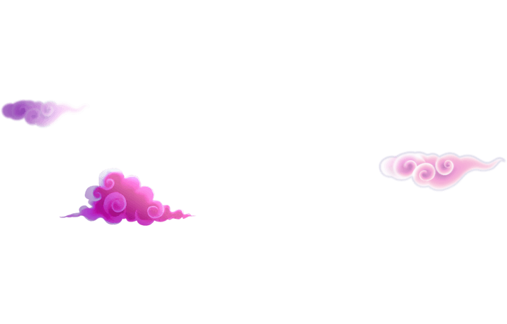 紫色祥云装饰