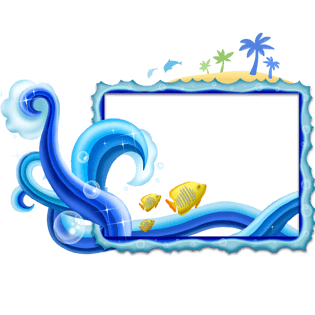 蓝色海洋边框