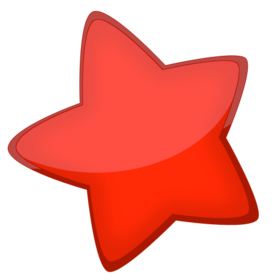 红色五角星表情符号图片