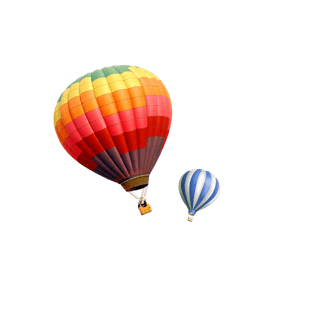 热气球psd素材图片大全