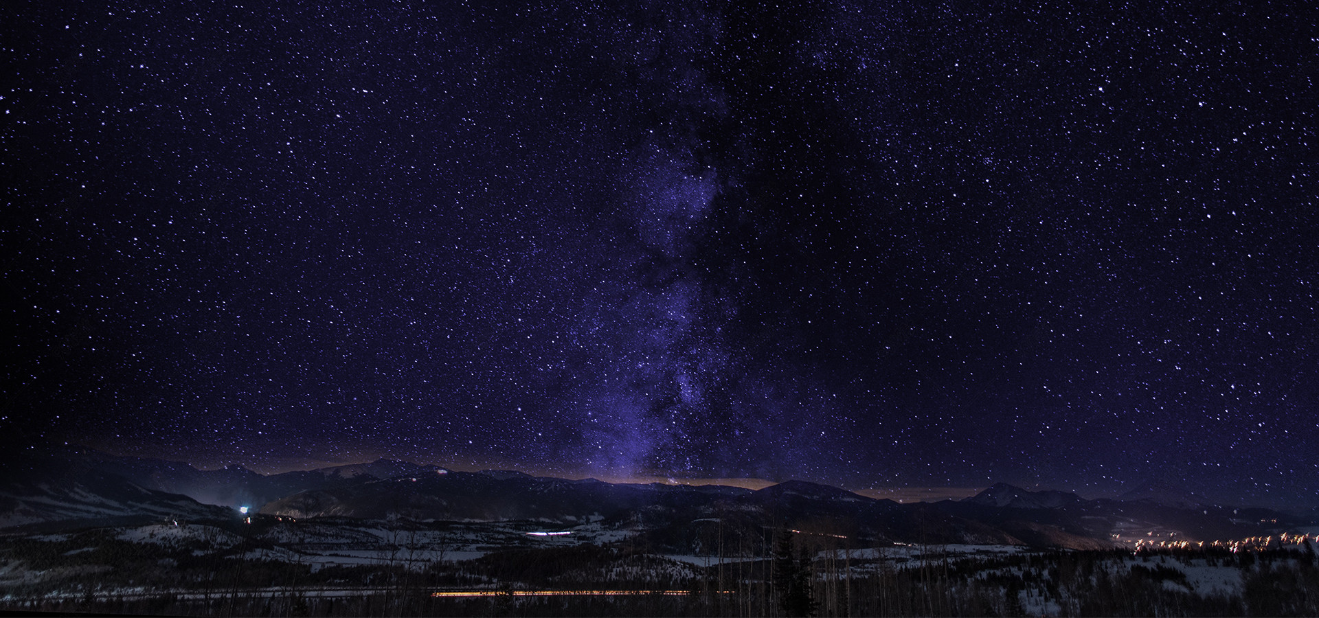 自然景观昼夜星空合成电商海报背景设计
