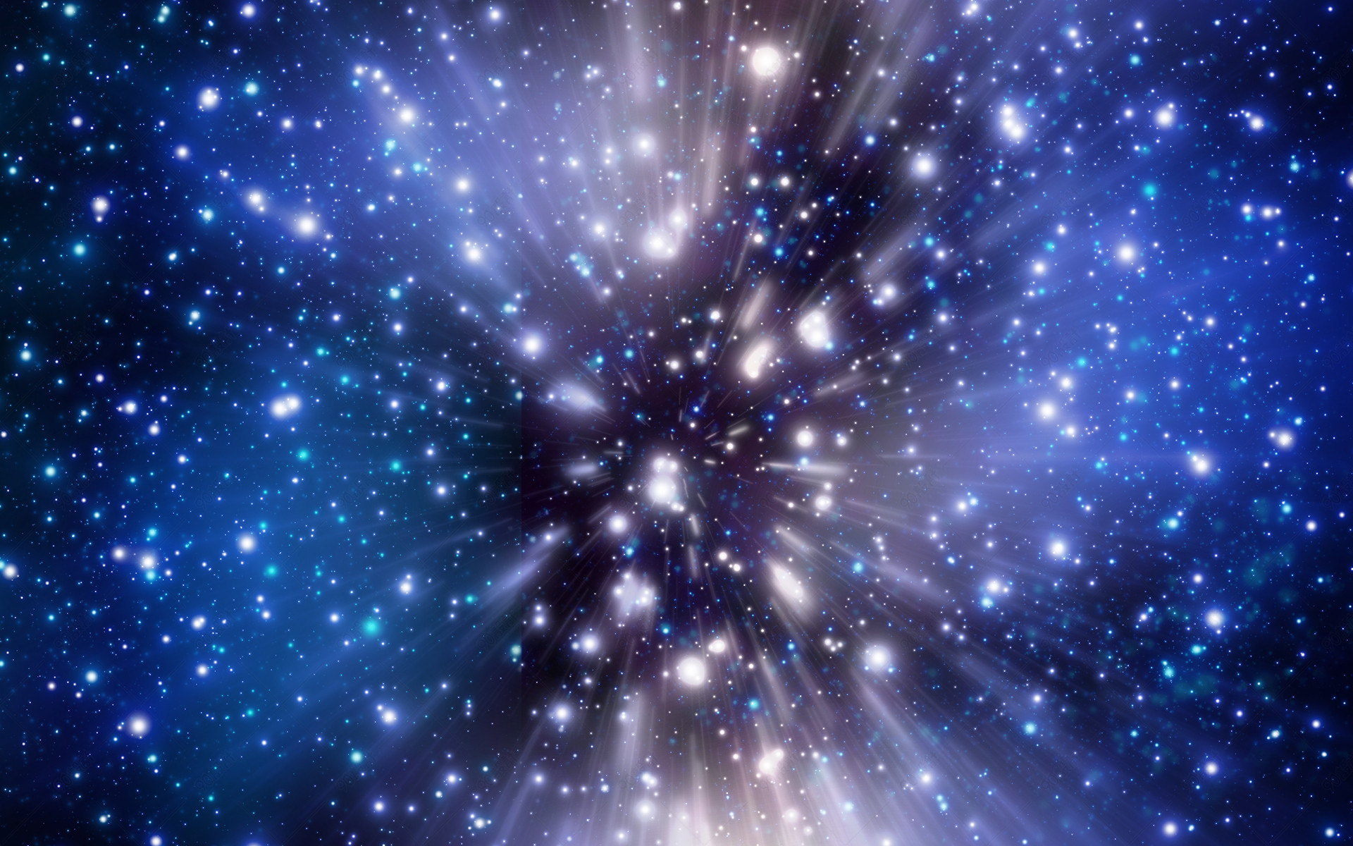 星空科技粒子放射大气海报背景图