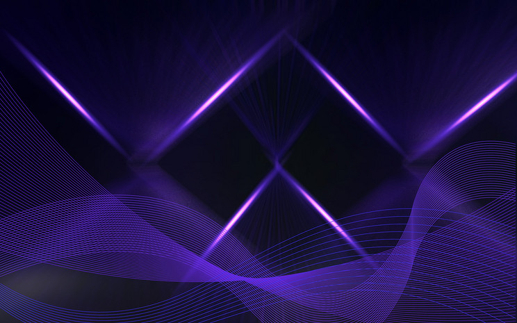 紫色大气炫光线条商务科技感海报背景