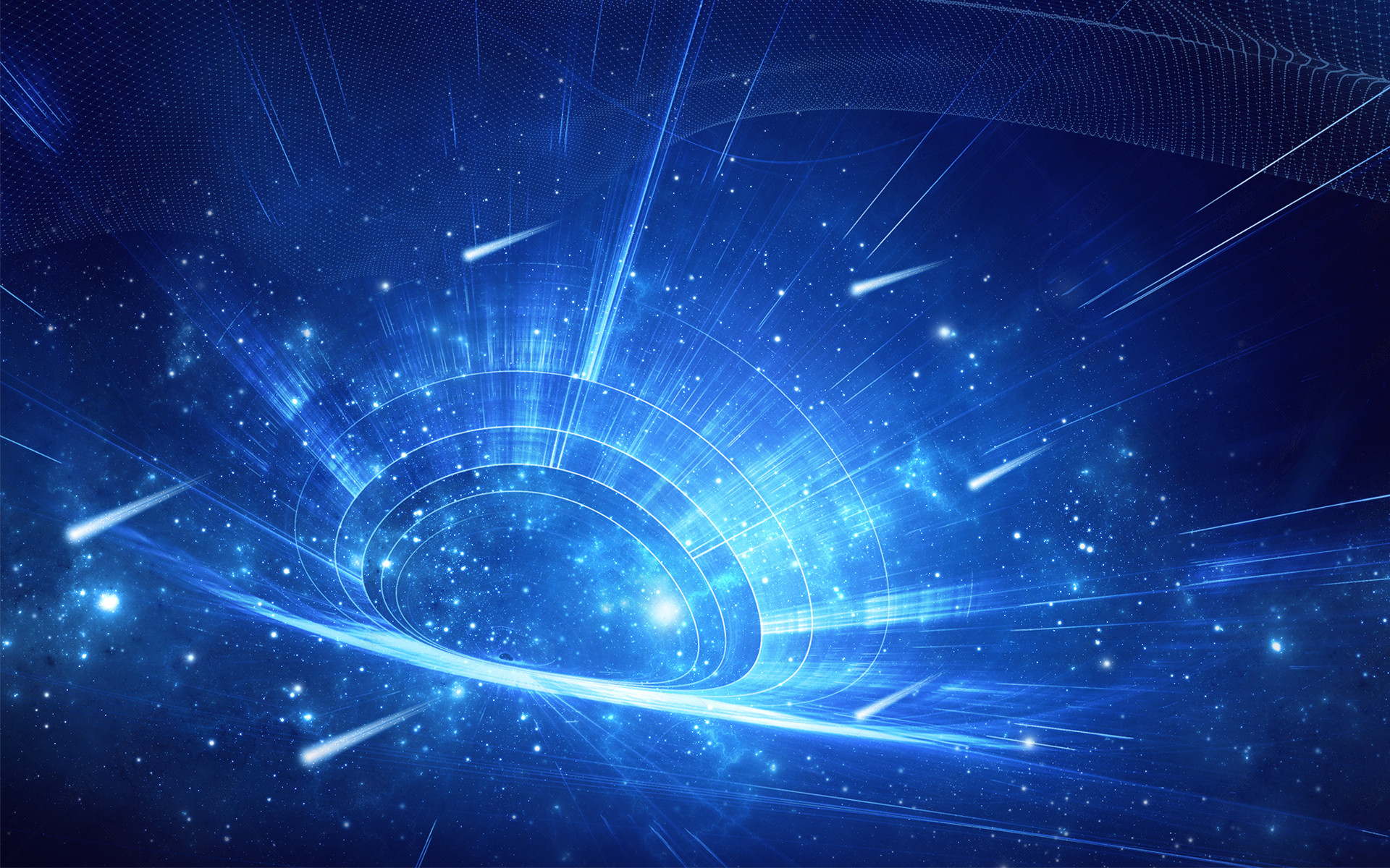 科技感商务大气未来智能年会ppt海报背景