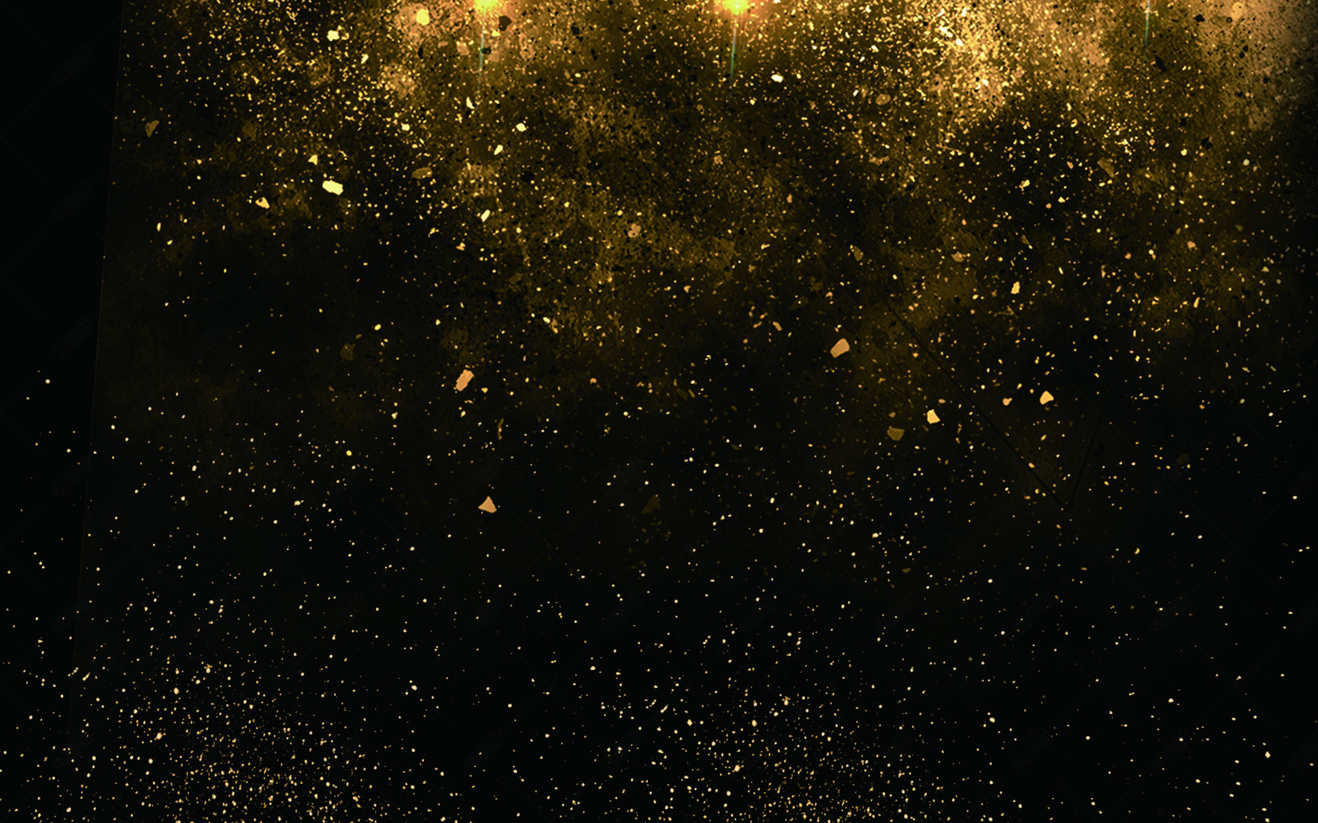 质感黑金大气金粉喷溅海报背景设计