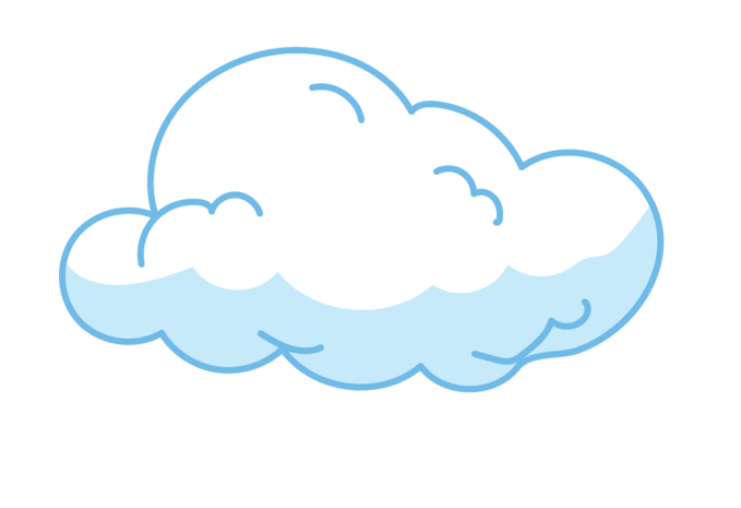 卡通手绘蓝色云雾缭绕pngpsd2000*2000创意小云朵图标云彩图案云彩