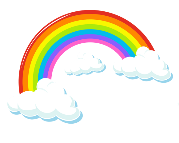云彩卡通白云彩虹彩虹云彩云彩图案云彩矢量图云彩漂浮云彩卡通云彩
