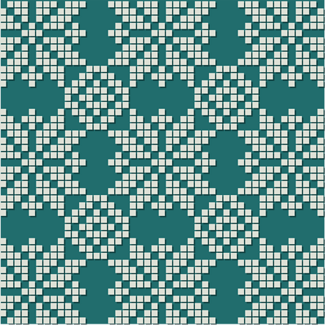 马赛克装饰花纹背景