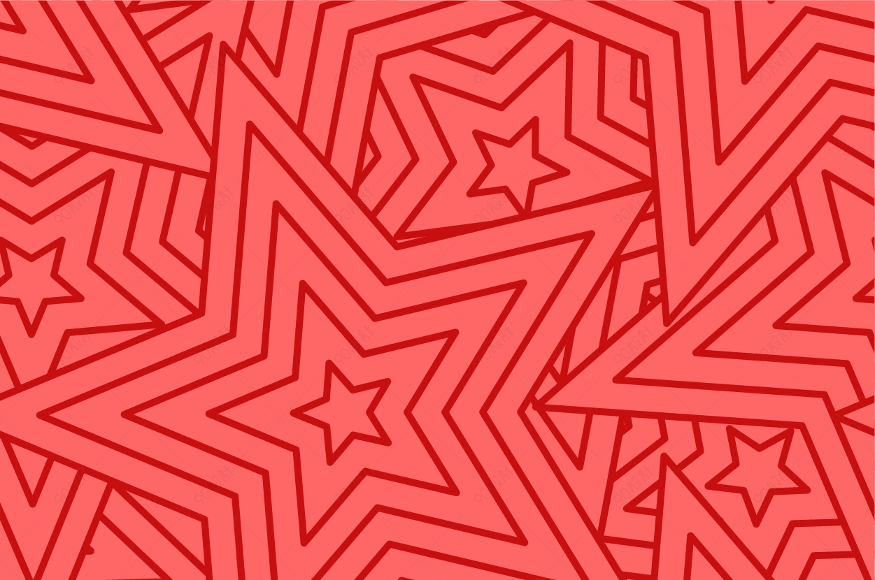 红色五角星背景