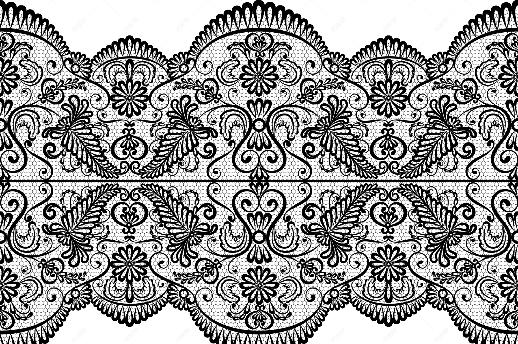创意蕾丝花纹