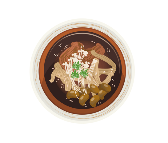 pngpsd2000*2000中国节气秋分主题卡通手绘插画吃汤元pngpsd2000*2000