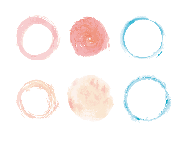 彩色水墨圈圈底纹