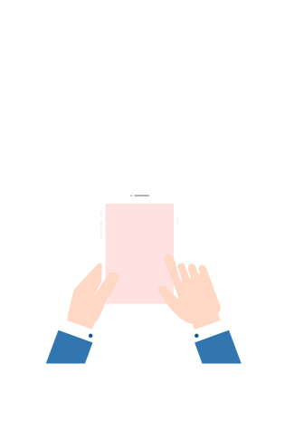 手绘卡通手拿手机