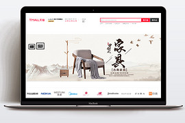 中国风古典古风家具全屏海报banner
