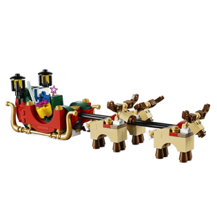 乐高积木组成的雪橇