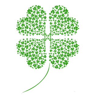 多个四叶草组合的四叶草