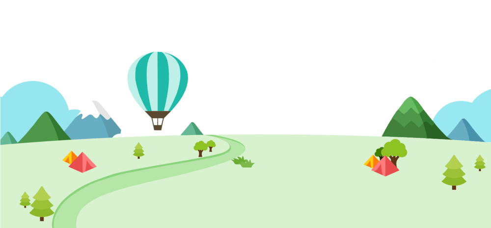 热气球扁平素材图片大全