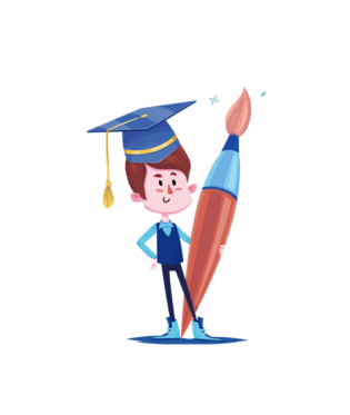 毕业生pngpsd2000*2000学士图标pngpsd2000*2000卡通可爱小松鼠pngpsd