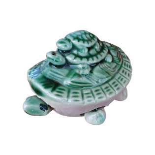 摇头陶瓷乌龟小神龟装饰家居动物摆件png