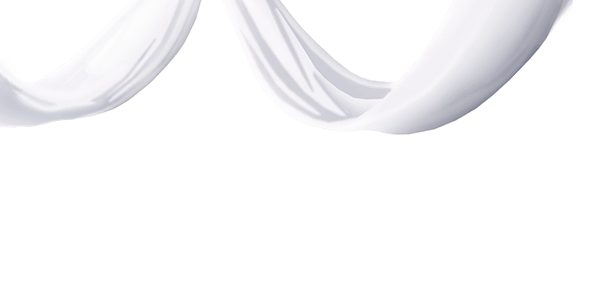 手绘白色丝带元素