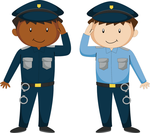 敬军礼的警察pngpsd2000*2000无表情警察素材pngpsd2000*2000小人职业