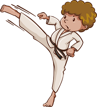 跆拳道卡通图片大全