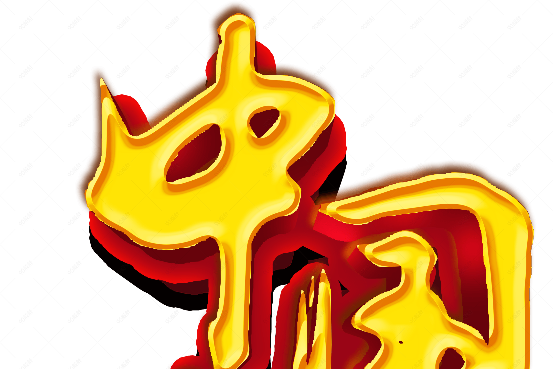 金色立体中国梦艺术字