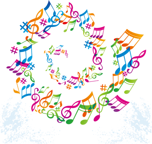 舞动的音符素材