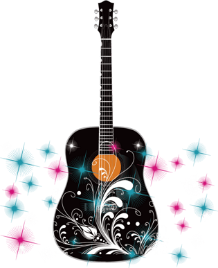 彩色吉他图片大全_彩色吉他图片素材【png免费下载】-90设计网