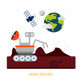 扁平月球探测车