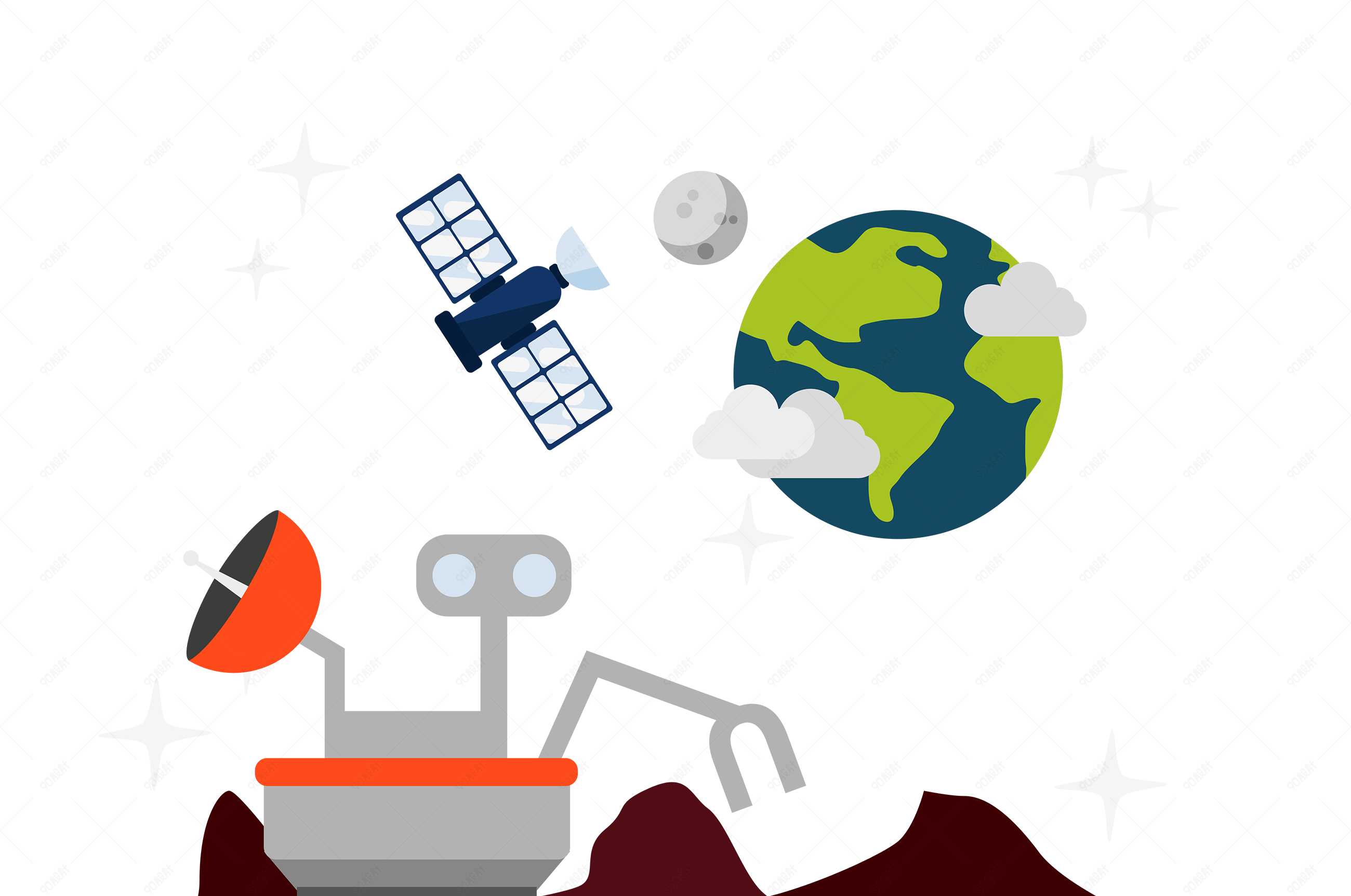 扁平月球探测车