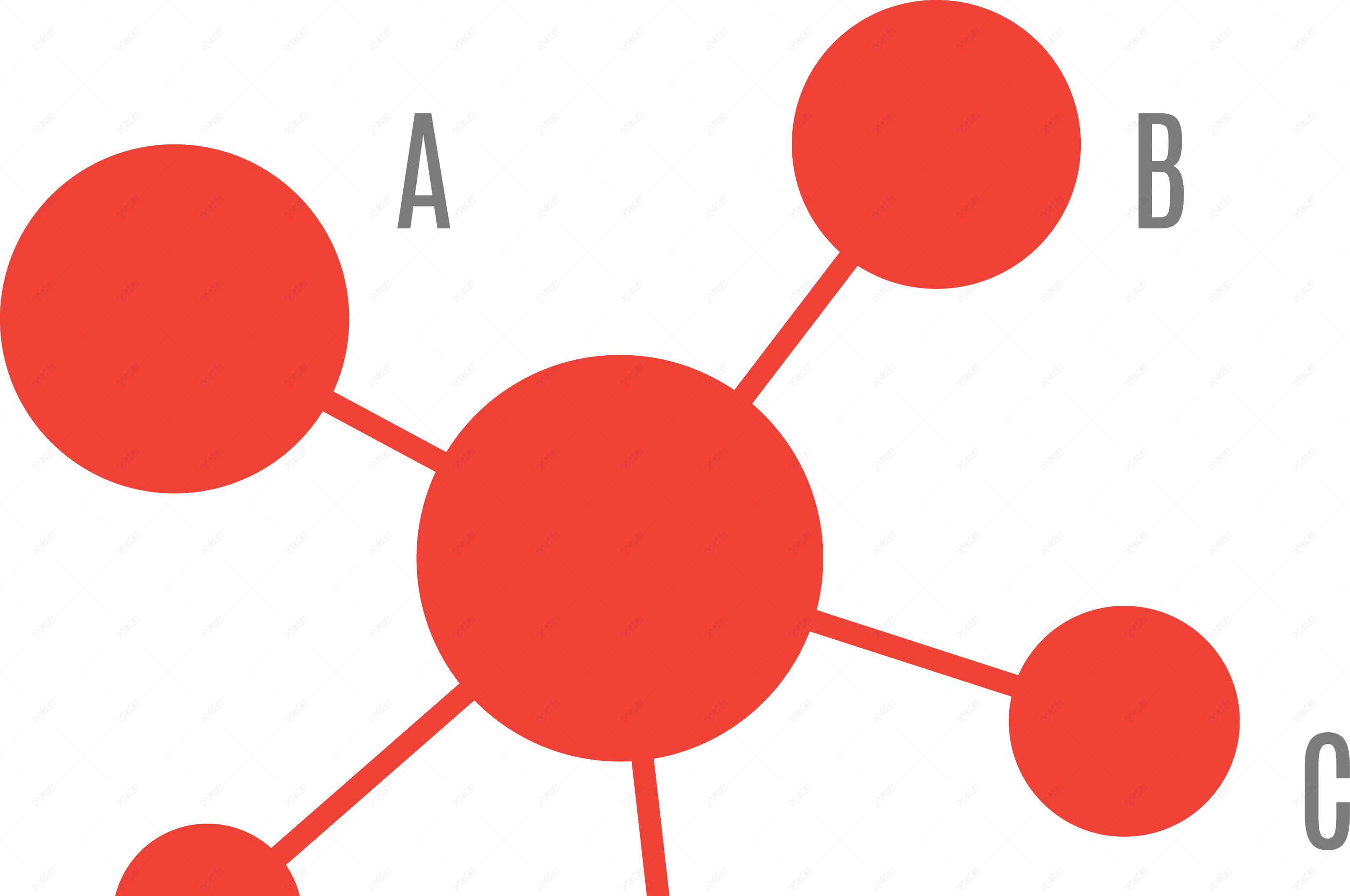 ppt圆形分布图素材