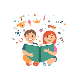 插画读书图片大全