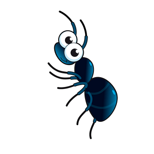 蚂蚁小蚂蚁卡通手绘高清矢量pngpsd2000*2000卡通蚂蚁pngpsd默认格式