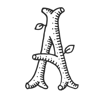 手绘线稿数字字母a