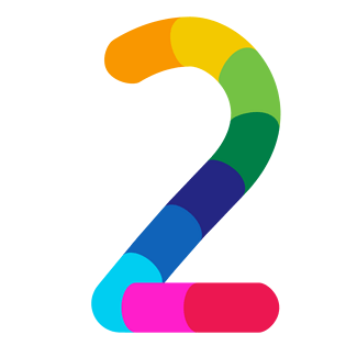 彩色数字2图片大全