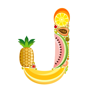 水果组合字母j