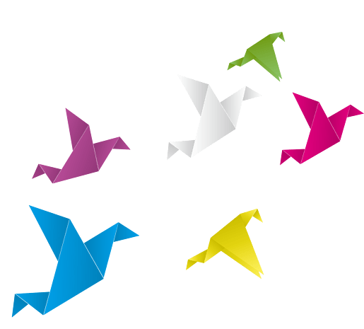 彩色千纸鹤