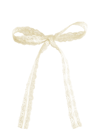 白色蕾丝蝴蝶结